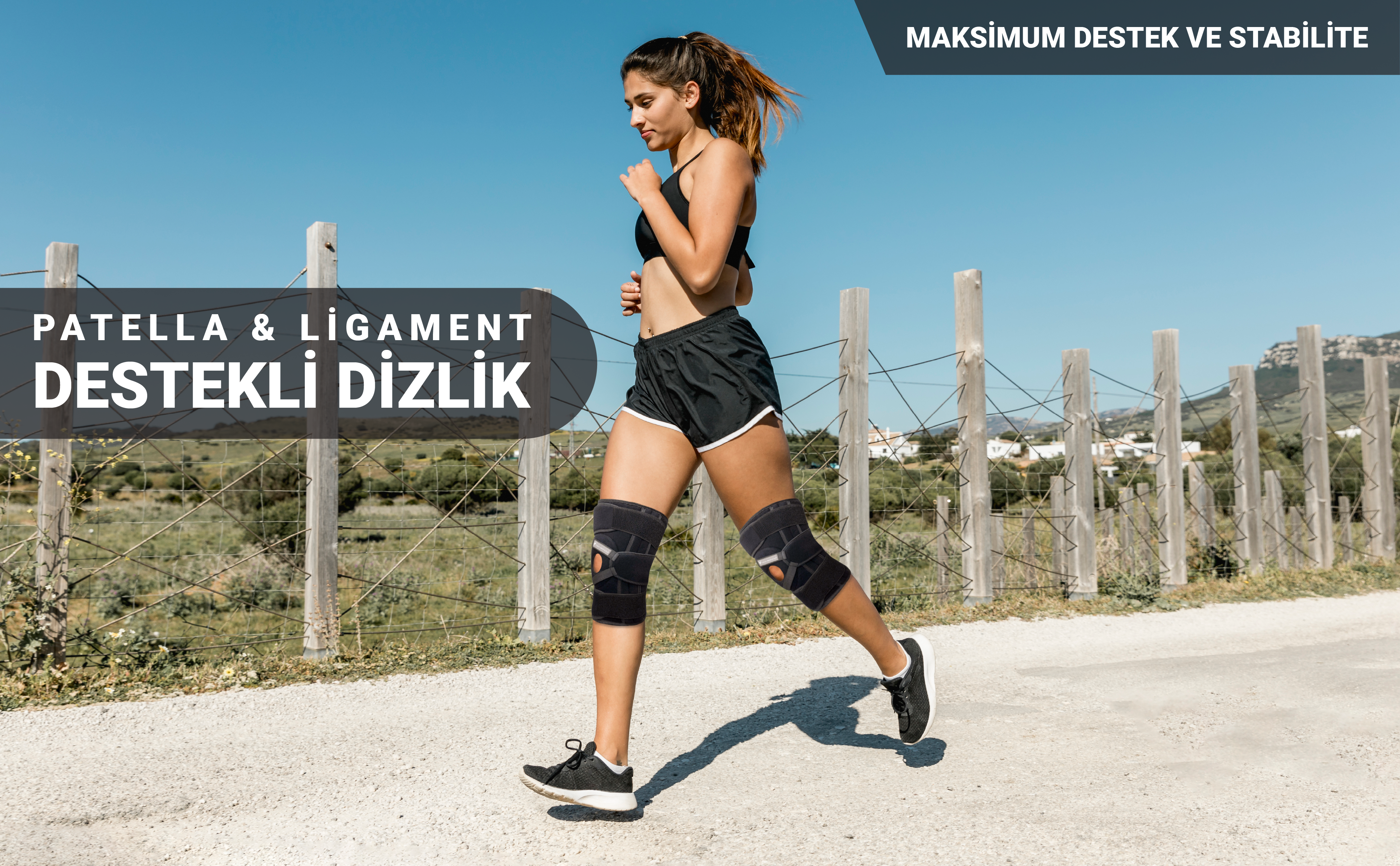 FlexyActive&trade; Diz Ağrısı i&ccedil;in Silikon Patella Ligament Destekli Ayarlanabilir Dizlik, Menisk&uuml;s Yırtığı, Artrit, Diz Ağrısı, Eklem Ağrısı, Bağ Yırtılması, Kas ve Eklem Koruması Sağlar